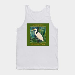 Everglades National Park, Great Egret Tank Top